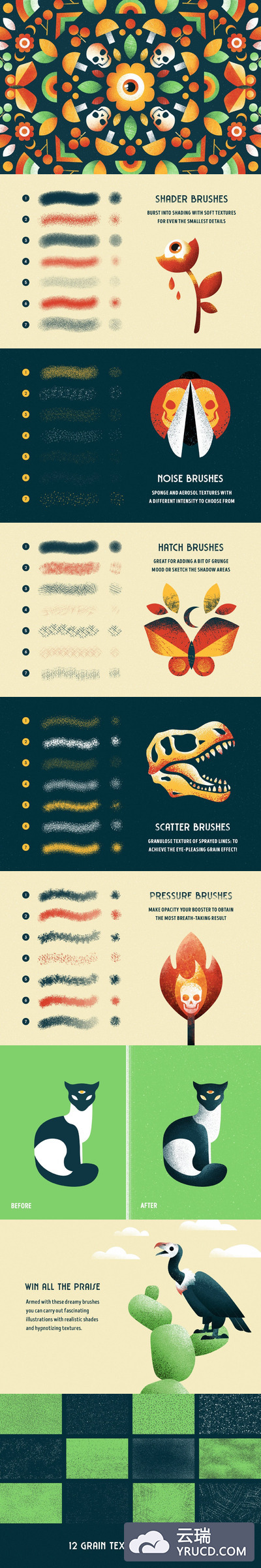 完美的 Affinity 专用的着色笔刷（afbrushes）