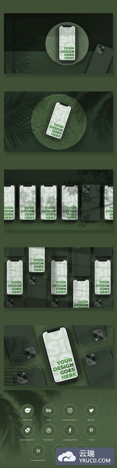 iPhone11Pro模型高级模板V1（PSD）