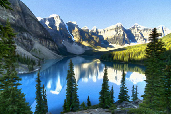 光滑锐化的油画艺术效果照片处理ps动作