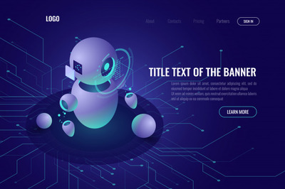 人工智能机器人创意概念图