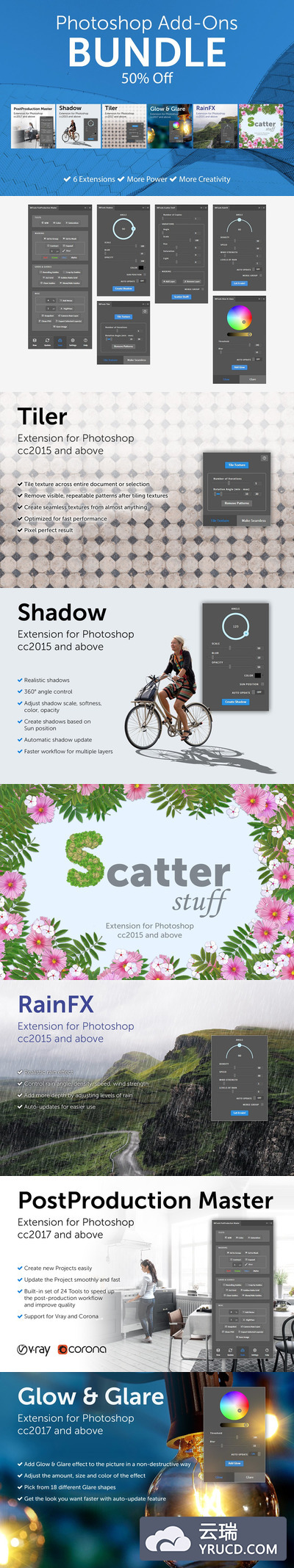 6款实用的Photoshop附加插件套装下载[ZXP]