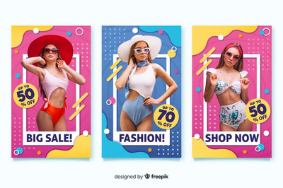 时装销售促销广告横幅模板