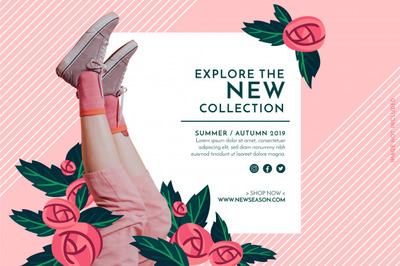 时尚销售促销广告海报模板