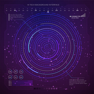 高科技圆圈背景设计图
