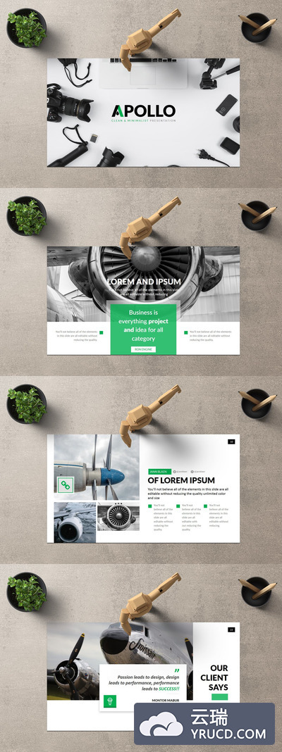 干净用途广泛的设计PPT模板下载（PPTX）