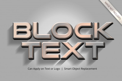 逼真的3D电影文本效果样式