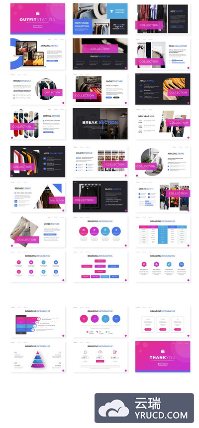 时尚大数据统计的PPT模板（PPTX）