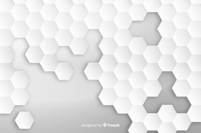 纸张风格的几何六边形背景