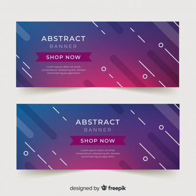 抽象广告横幅科技背景