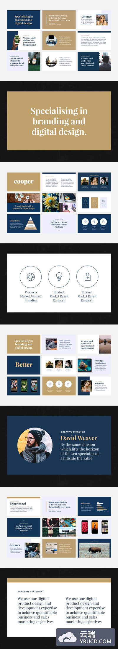 简单时尚的图文大色块PPT模板下载（PPTX）