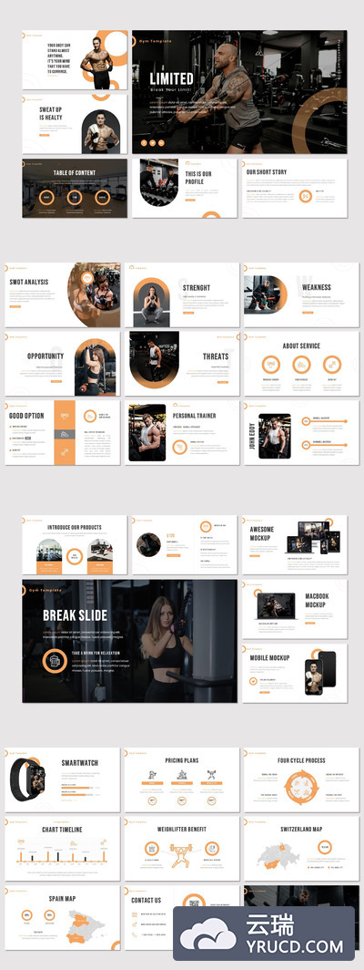 极简主义有创意的PPT模板下载（PPTX）