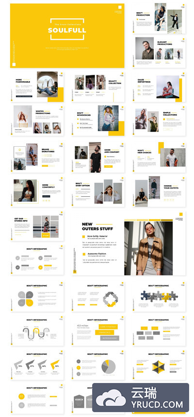 时尚简约的PPT模板下载（PPTX）