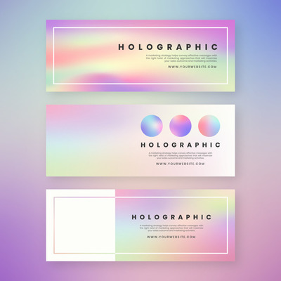 可爱的彩色模糊设计网站模板