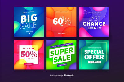 彩色促销推广广告海报设计模板