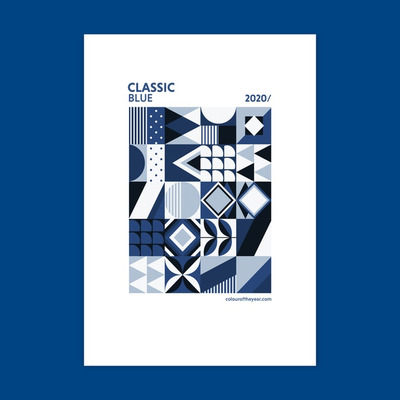 抽象简约的几何品牌海报设计样机 [PSD]