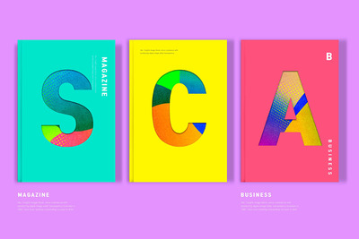 创意杂志画册封面设计psd模板