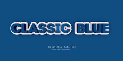 3D文字风格的效果样机模型 [PSD]