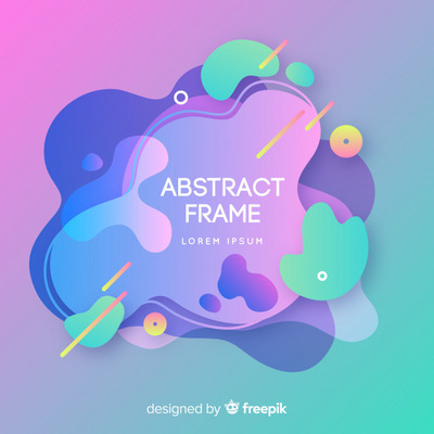 孟菲斯风格的几何抽象框架背景