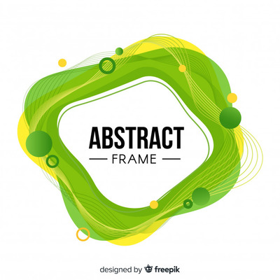 抽象的几何孟菲斯风格框架背景