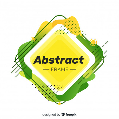 时尚抽象的孟菲斯几何框架背景