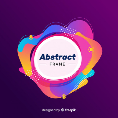 时尚孟菲斯风格设计几何框架背景