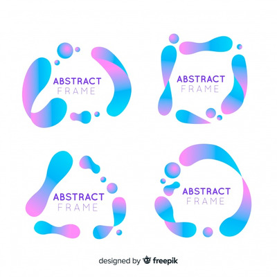 时尚抽象几何框架背景