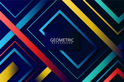 彩色渐变几何形状矢量背景