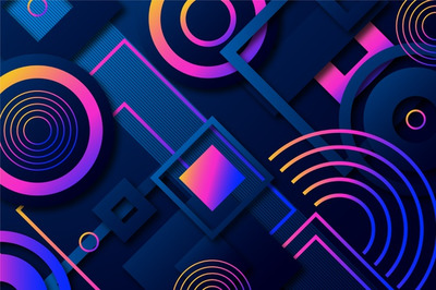 渐变几何形状抽象矢量背景