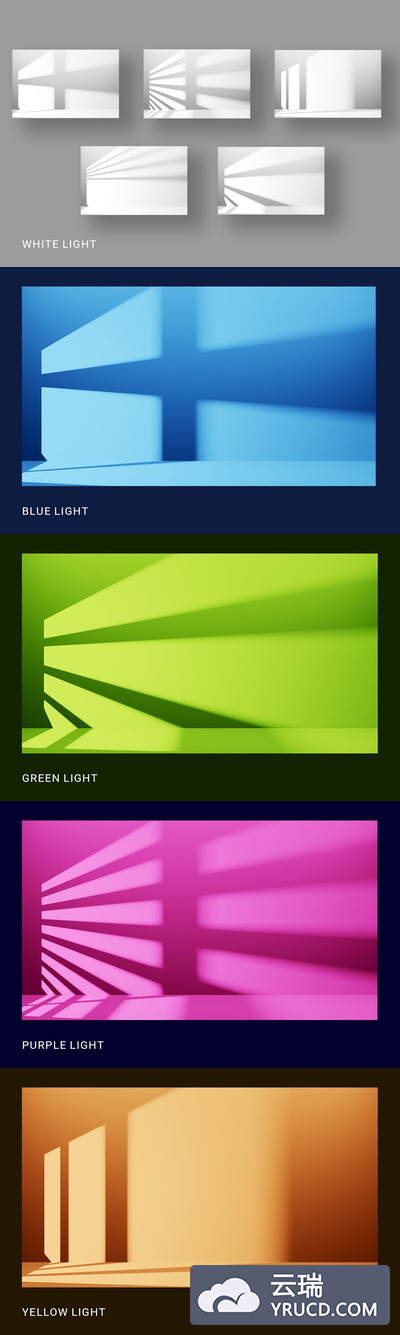 真实逼真的窗户光线照射效果背景下载（PNG）