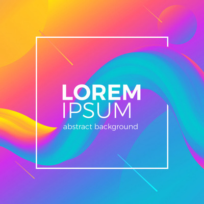 抽象的彩色渐变流体背景