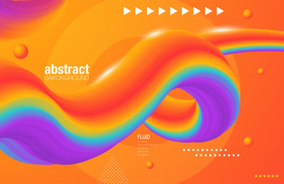 创意设计3D流体形状背景