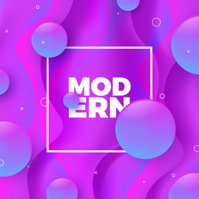 现代紫色渐变流体背景