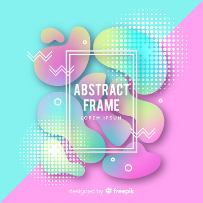 孟菲斯风格的抽象框架