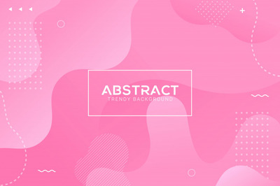 动态抽象液体时尚的粉红色渐变背景