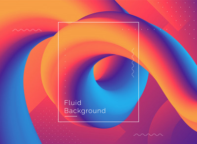 创意设计3D流体形状背景