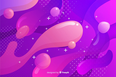 抽象丰富多彩的流动形态背景