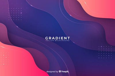 抽象的流体渐变时尚背景