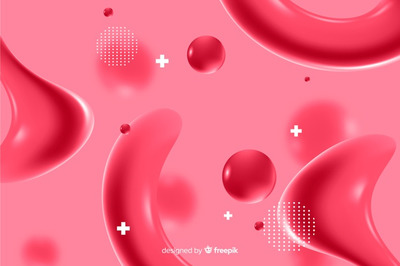 逼真的单色流体效果背景