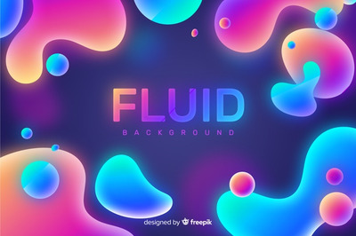 抽象的流体形状渐变背景
