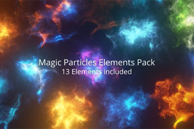 13个魔法粒子元素视频素材[MOV]