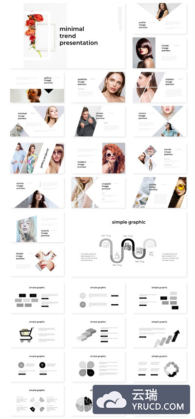 极简主义的高端PPT模板下载（PPTX）