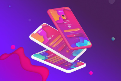 酷炫时尚的登录页UI模板下载（XD,PSD）