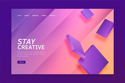 极简几何登录页面背景