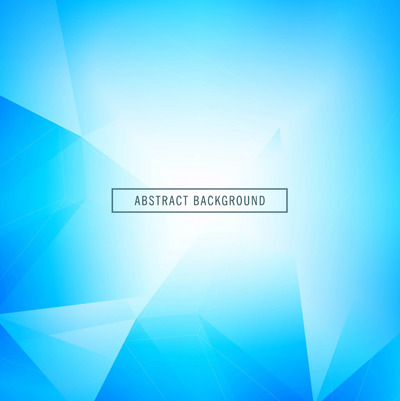 美丽的蓝色多边形设计背景
