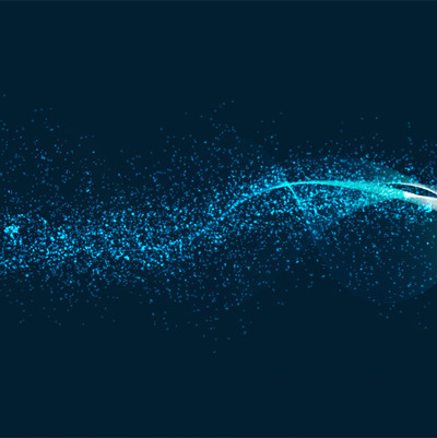 闪闪发光的蓝色几何设计背景