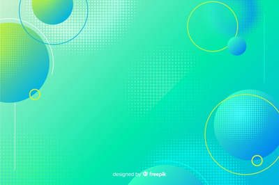 时尚抽象的几何形状设计背景