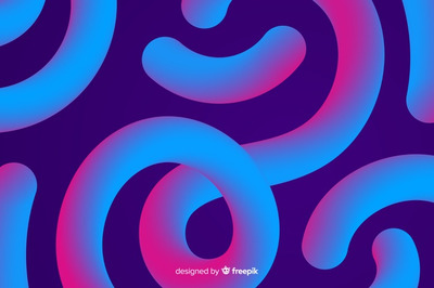 抽象的3D形状渐变几何背景