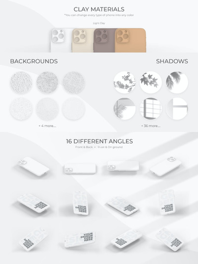 iPhone 11 Pro 创意组合样机（PSD）