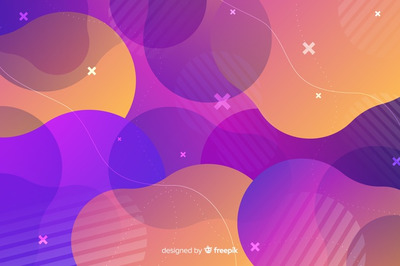 抽象的渐变彩色几何形状背景