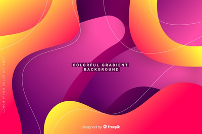 彩色渐变的特效设计背景